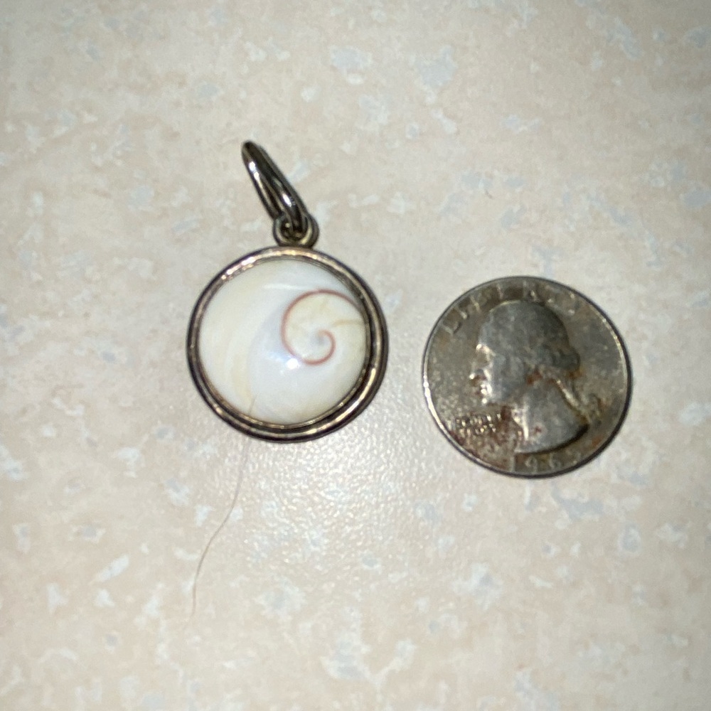 Sterling stone pendant